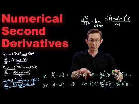 Numerical Differentiation: Second Derivatives and Differentiating Data