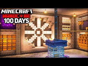 I Survived 100 Days Building a Create Mod Underground Base in Minecraft Hardcore