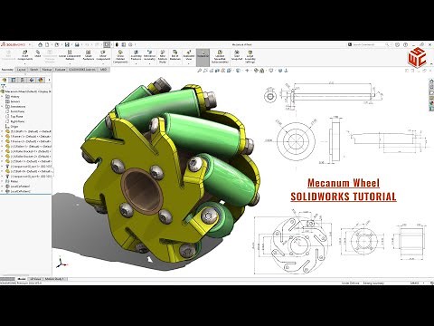 Mecanum Wheel in SolidWorks – Design and Assembly Tutorial