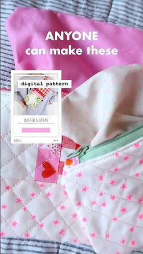 How to make a Zipper Bag 📝 Sewing Pattern + Video Tutorial for Beginners (and all levels) #sewing