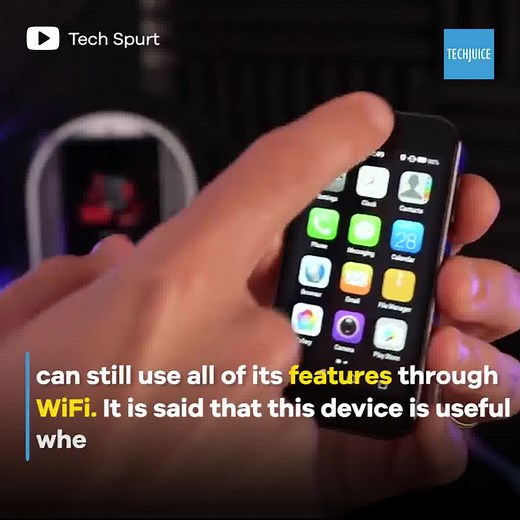 2.4K views · 37 reactions | Meet The World’s Smallest 4G Phone, The Mony Mint | TechJuice | Facebook