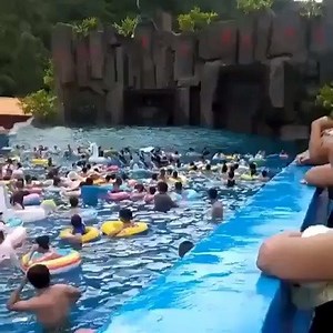15K views · 172 reactions | Wave Pool Malfunction Creates a Tsunami Wave at Water Park | I Agree With Thanos | Facebook