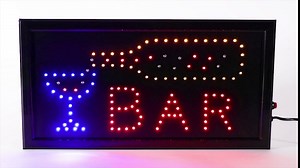 LED Bar Sign - Neon Electric Display Sign with Animation and Energy Efficient LEDs for Homes, Businesses, and Events by Lavish Home