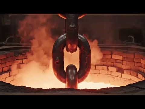 How the World’s Strongest Giant Anchor Chains Are Made | Extreme Steel Forging Process ⚓