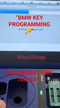 “BMW Key Programming in 60 Seconds 🔑 | Autel IM508 EWS Tutorial #shorts”