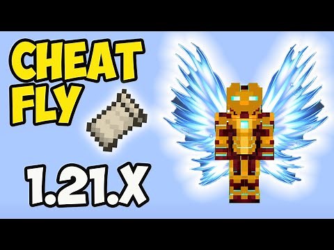 Minecraft FLY MOD 1.21.1 - how to use (Spotlight) (FLY Cheat Mod 1.21.1 FABRIC)