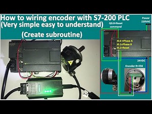 PLC S7-200 connect with incremental encoder very simple easy to understand
