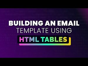 Build an email template from scratch with HTML & Inline CSS - Course for Beginners