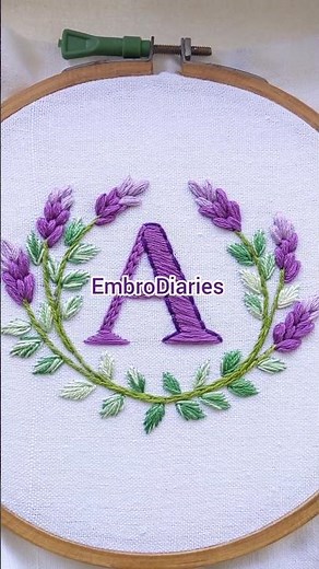 EASY LETTER HAND EMBROIDERY DESIGN FOR BEGINNERS