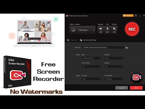 How to Use IOBit Screen Recorder for Screen Recording in Windows Tutorial