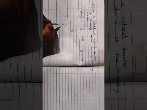 How to identify a terminating decimal and non terminating decimal