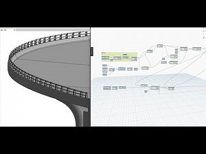 Using Dynamo to place Multiple Railing balusters on Curved Box Bridge