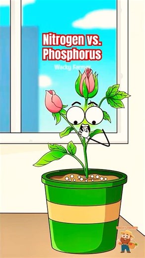 Nitrogen vs. Phosphorus: The Science of Making Plants Flower🌹#animation #shorts