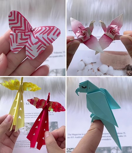 121K views · 6.4K reactions | Easy Origami Paper Bird Crafts for Kids :) | Quilling Made Easy | Facebook