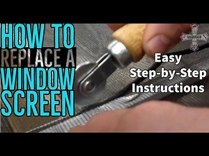 How to replace your window screen easy and fast DIY