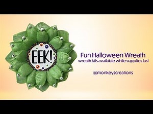 How to Make a Halloween Wreath: Tutorial #homedecor #howto #halloween