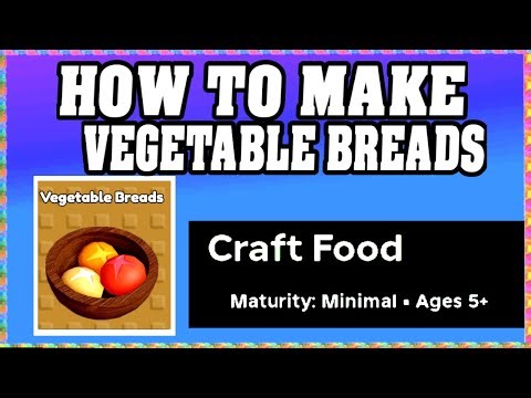 How To Make VEGETABLE BREADS in CRAFT FOOD ROBLOX [Unlock New Recipe] [walkthrough]