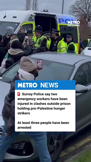 Police have condemned protesters for ‘delaying’ medical treatment for an injured officer after a pro-Palestine activist was taken to hospital. Protestors including Zarah Sultana MP had gathered to demand Qesser Zuhrah, who is on day 46 of her hunger strike, to receive urgent medical treatment. Police said after Zuhrah was taken away in an ambulance this afternoon, a scuffle broke out between protesters and police outside the jail, with several protestors appearing to attempt to block a police ca