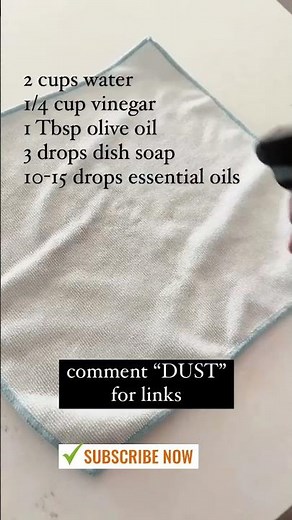Homemade Dusting Spray | DIY dust repellent spray | How To Make Natural Dust Repellent Spray