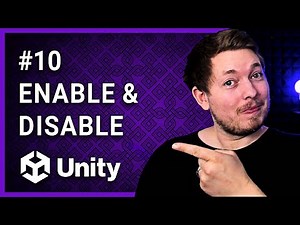 #10 | ENABLE/DISABLE COMPONENTS & GAMEOBJECTS 🎮 | Unity For Beginners | Unity Tutorial