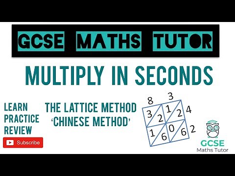 Multiply in Seconds using Lattice Multiplication (Chinese Method) | Maths Tricks | GCSE Maths Tutor