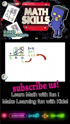 Mastering Long Multiplication: Step-by-Step Guide with Custom Column Method #shorts