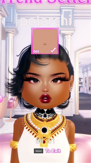 MAKE UP TUTORIAL - Tyla x Chanel ✨🖤 | Dress to Impress Roblox #dti #roblox #shorts #dresstoimpress