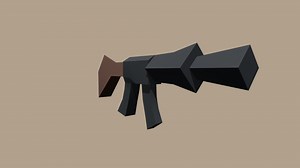 Very Low Poly Gun - 3D model by Easy Low-Poly (@easylowpoly)