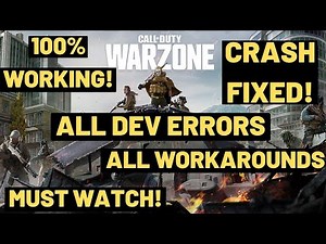 Call Of Duty Warzone All DEV Error 6065, 6066 ,5757, 6071 FIXED|Keeps Crashing|Crash Fix