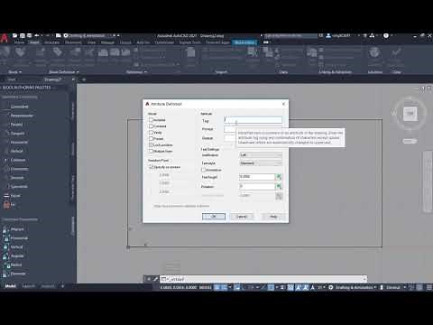 AutoCAD 2021 Tutorial: Block(VI)-how to edit an existing block and add attributes for this block?