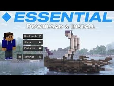 Playing Minecraft with Essentials Mod!