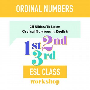 ESL Beginners Lesson: Learn Ordinal Numbers in English