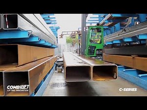 Combilift - COMBI C-Series operating in Guided Aisle - Long Load Handling