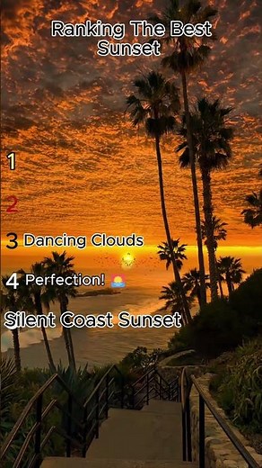 The Most Beautiful Sunsets Ranked
