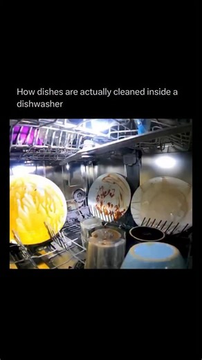 How Everything Works on Instagram: "A dishwasher doesn’t simply blast dishes with hot water—it runs a carefully engineered cleaning cycle that reuses, filters, and pressurizes water in a highly controlled way. Once you start the machine and the door locks, a small amount of water is pumped into the base and quickly heated. This initial rinse flushes away loose food, warms the internal components, and prepares sensors for accurate temperature and soil detection. Unlike a sink or bath, the dishwas
