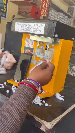 Round cotton wicks machine semi automatic machine 9350316878#machine #cottonmachine