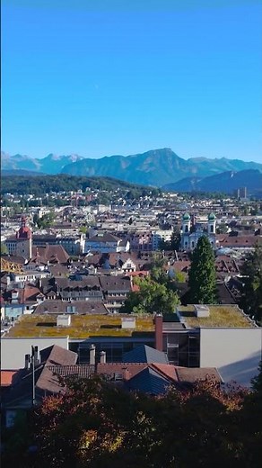 Lucerne in 4K – Panoramic View from Museggmauer Terrace