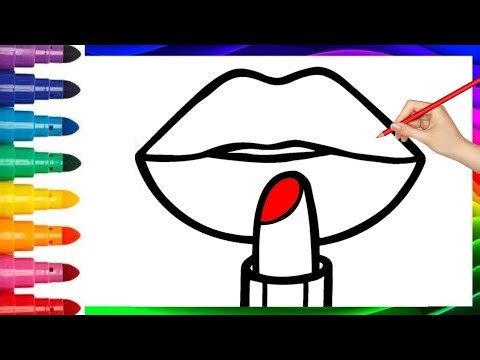 Easy Lips Drawing for Beginners | Learn to Color Beautiful Lips