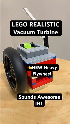LEGO REALISTIC Vacuum Engine l Flywheel Test @CRS_Engines @JoelSmiley @j_mods_everything #fyp