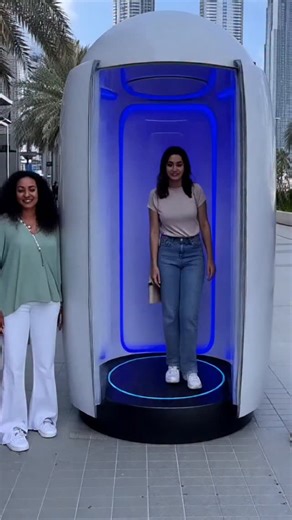 Mohammad Apu on Instagram: "This AI Capsule in Dubai Changed Her in Seconds 🤯 #reels #foryou #dubai #instagram #trending"