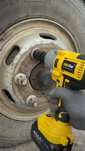 No More Busted Knuckles! 🛠️ High-Torque Cordless Impact Wrench Power