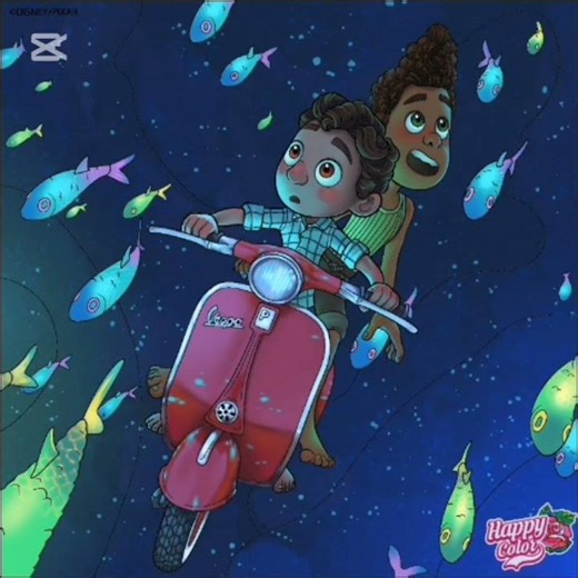 #disney #animation #movie #coloringadventure #artfans #coloringbook #feed #cartoon #luca#alberto