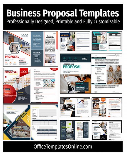 24  Business Proposal Templates with Cover Pages in MS Word