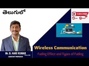 what is fading effect and types of fading #wireless #communication #btech #ece