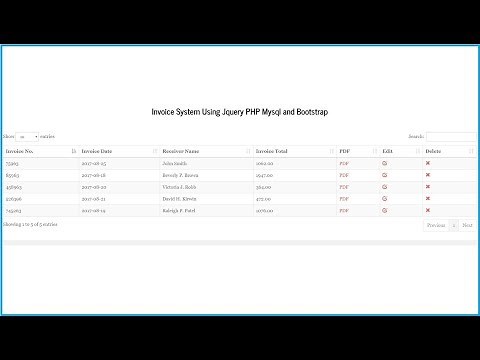 Invoice System Using Jquery PHP Mysql and Bootstrap - 1
