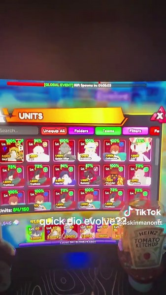 Evolve Dio in Roblox: Anime Adventures Unleashed