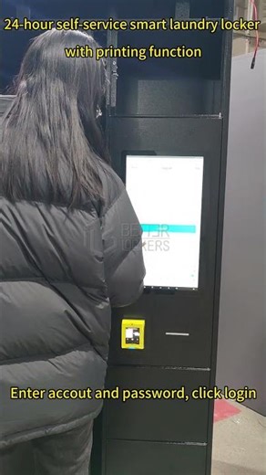 24/7 hours self service smart laundry locker smart electronic lockers