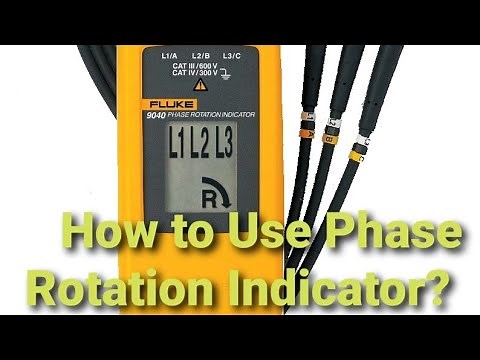 PHASE ROTATION INDICATOR/PHASE SEQUENCE INDICATOR/FLUKE 9040 #fluke