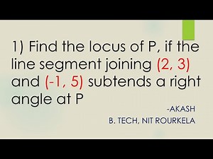 Maths 1b Locus S2 Q1 || Inter 1st Year Locus Exercise 1a S2 Q1