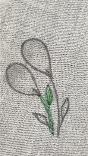 Beautiful Embroidery Pattern Design 🌸🧵 | Easy Hand Embroidery Tutorial #Shorts